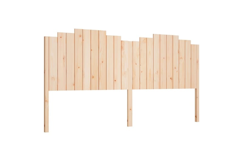 beBasic sengegærde 206x4x110 cm massivt fyrretræ - Brun - Møbler - Senge - Sengetilbehør & sengegavl - Sengegavle