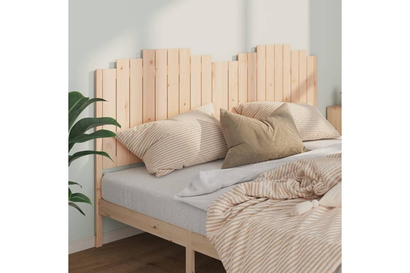 beBasic sengegærde 206x4x110 cm massivt fyrretræ - Brun - Møbler - Senge - Sengetilbehør & sengegavl - Sengegavle