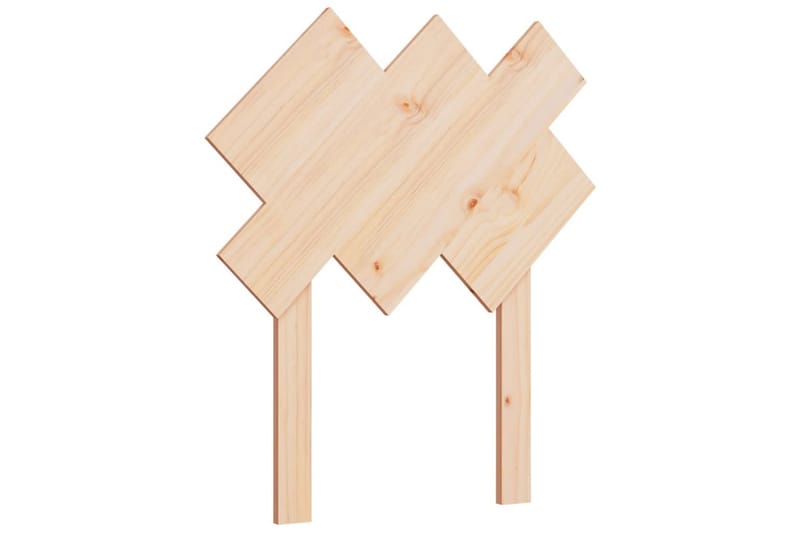 beBasic sengegærde 72,5x3x81 cm massivt fyrretræ - Brun - Møbler - Senge - Sengetilbehør & sengegavl - Sengegavle
