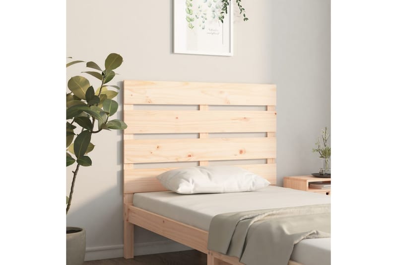 beBasic sengegærde 75x3x80 cm massivt fyrretræ - Brun - Møbler - Senge - Sengetilbehør & sengegavl - Sengegavle