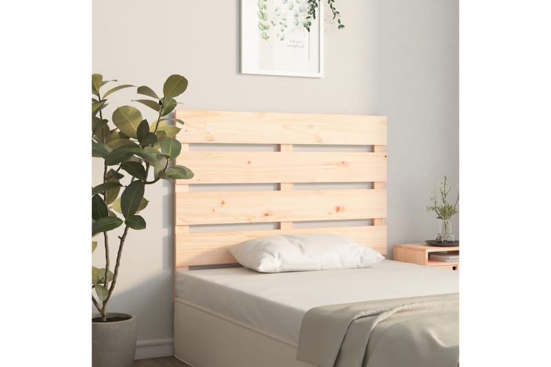 beBasic sengegærde 75x3x80 cm massivt fyrretræ - Brun - Møbler - Senge - Sengetilbehør & sengegavl - Sengegavle