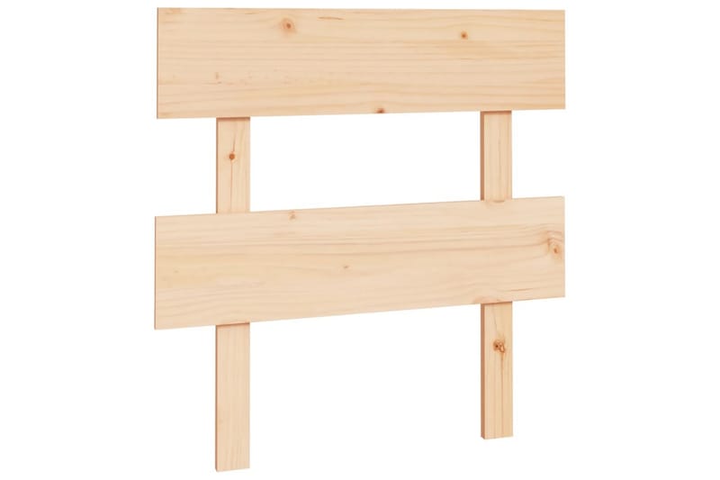 beBasic sengegærde 78,5x3x81 cm massivt fyrretræ - Brun - Møbler - Senge - Sengetilbehør & sengegavl - Sengegavle