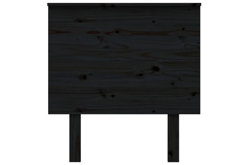 beBasic sengegærde 79x6x82,5 cm massivt fyrretræ sort - Sort - Sengegavle