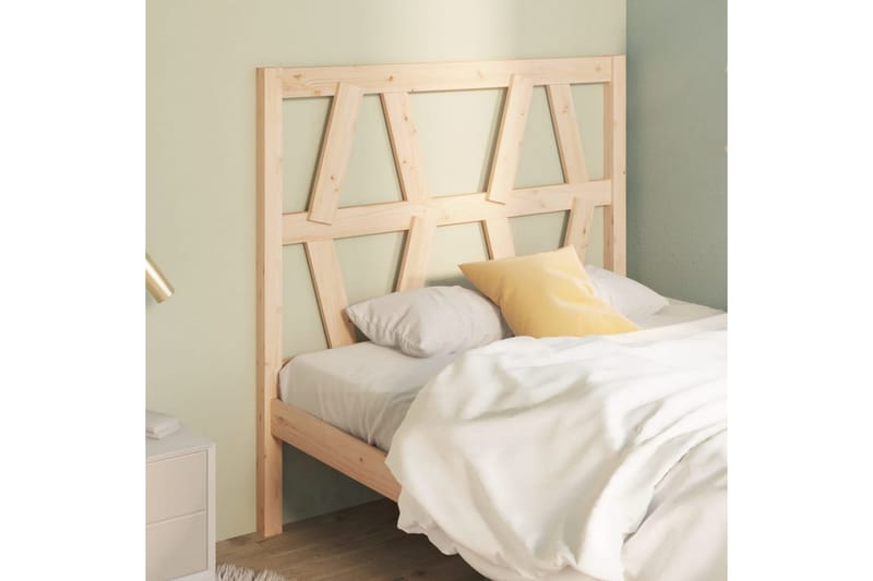 beBasic sengegærde 81x4x100 cm massivt fyrretræ - Brun - Møbler - Senge - Sengetilbehør & sengegavl - Sengegavle