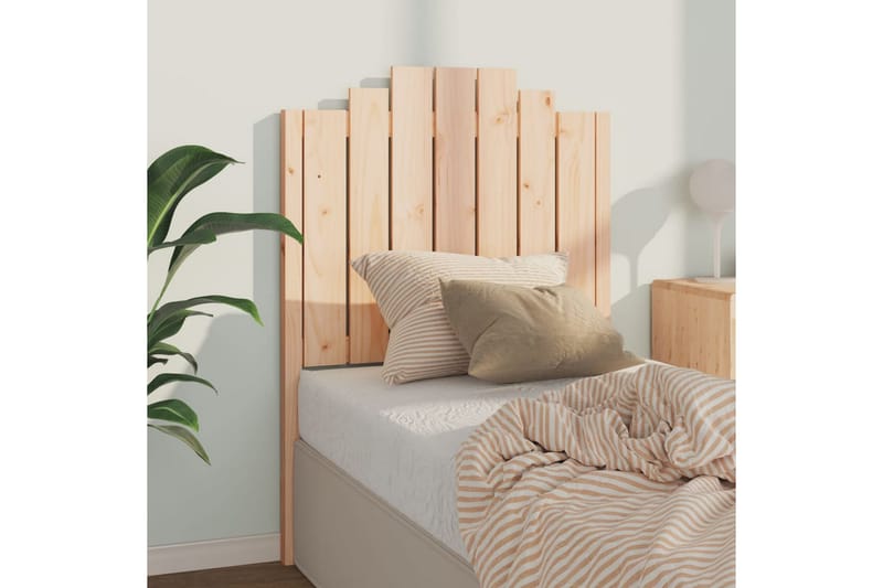 beBasic sengegærde 81x4x110 cm massivt fyrretræ - Brun - Møbler - Senge - Sengetilbehør & sengegavl - Sengegavle