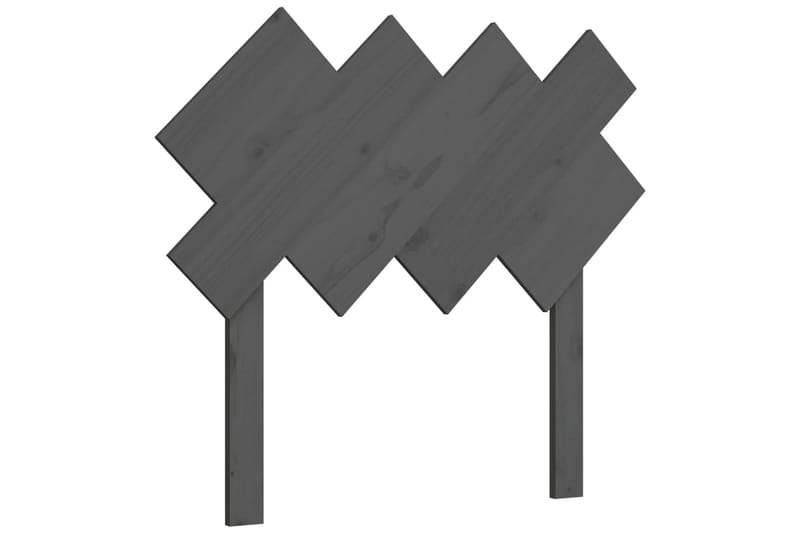 beBasic sengegærde 92x3x81 cm massivt fyrretræ grå - GrÃ¥ - Møbler - Senge - Sengetilbehør & sengegavl - Sengegavle