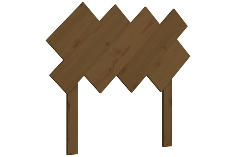 beBasic sengegærde 92x3x81 cm massivt fyrretræ gyldenbrun - Brun - Møbler - Senge - Sengetilbehør & sengegavl - Sengegavle