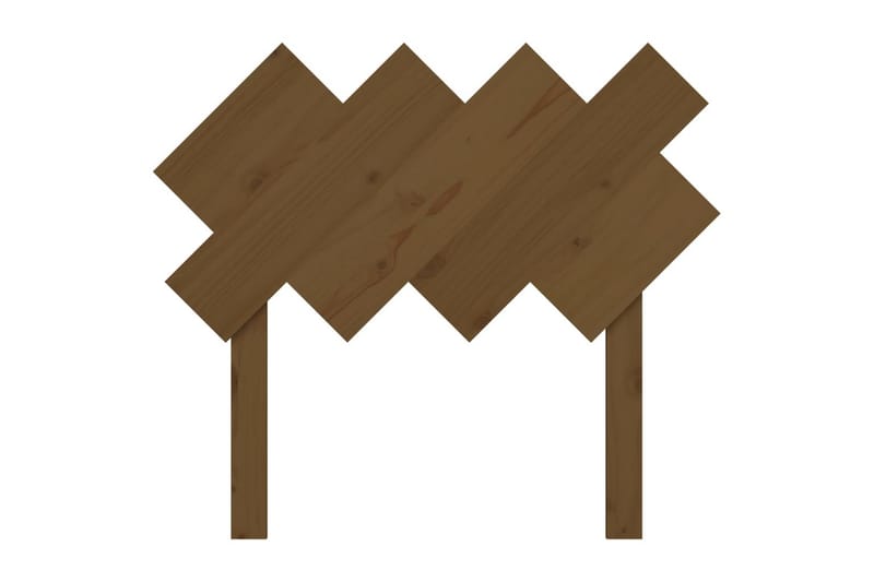 beBasic sengegærde 92x3x81 cm massivt fyrretræ gyldenbrun - Brun - Møbler - Senge - Sengetilbehør & sengegavl - Sengegavle