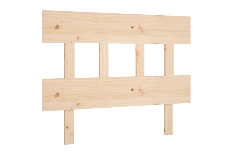 beBasic sengegærde 93,5x3x81 cm massivt fyrretræ - Brun - Møbler - Senge - Sengetilbehør & sengegavl - Sengegavle