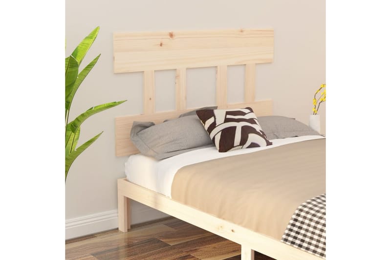 beBasic sengegærde 93,5x3x81 cm massivt fyrretræ - Brun - Møbler - Senge - Sengetilbehør & sengegavl - Sengegavle