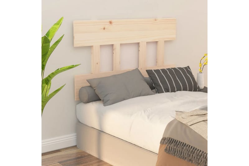 beBasic sengegærde 93,5x3x81 cm massivt fyrretræ - Brun - Møbler - Senge - Sengetilbehør & sengegavl - Sengegavle