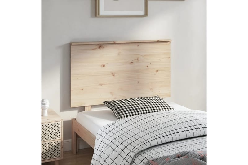 beBasic sengegærde 94x6x82,5 cm massivt fyrretræ - Brun - Møbler - Senge - Sengetilbehør & sengegavl - Sengegavle