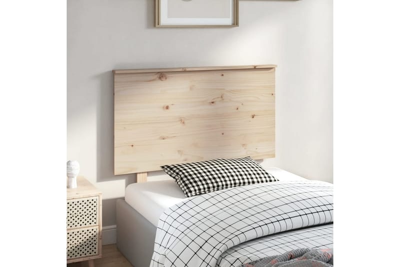 beBasic sengegærde 94x6x82,5 cm massivt fyrretræ - Brun - Møbler - Senge - Sengetilbehør & sengegavl - Sengegavle