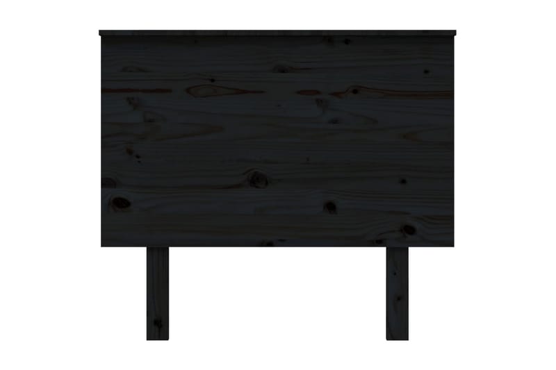beBasic sengegærde 94x6x82,5 cm massivt fyrretræ sort - Sort - Sengegavle