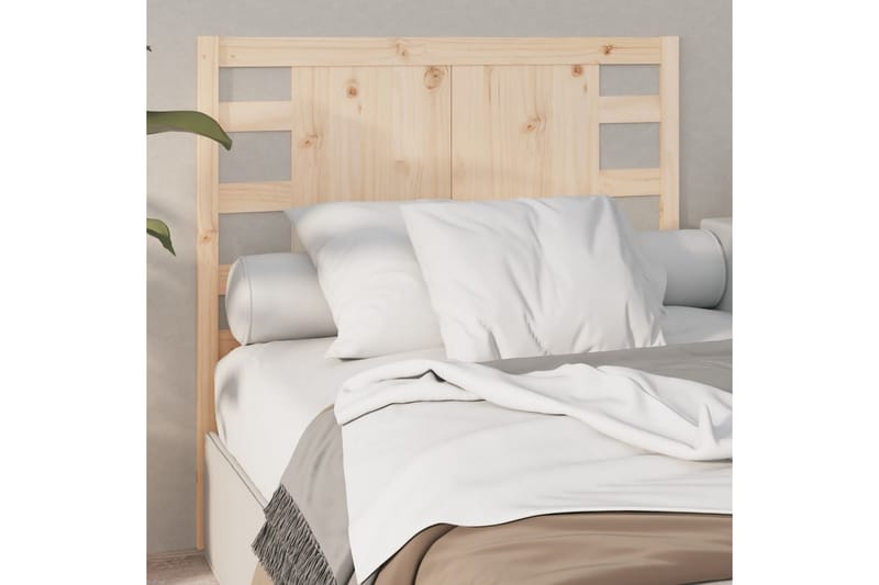 beBasic sengegærde 96x4x100 cm massivt fyrretræ - Brun - Møbler - Senge - Sengetilbehør & sengegavl - Sengegavle