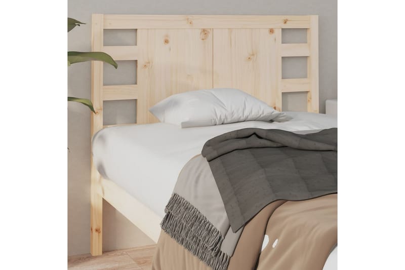 beBasic sengegærde 96x4x100 cm massivt fyrretræ - Brun - Møbler - Senge - Sengetilbehør & sengegavl - Sengegavle