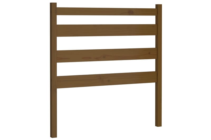 beBasic sengegavl 106x4x100 cm massivt fyrretræ gyldenbrun - Brun - Møbler - Senge - Sengetilbehør & sengegavl - Sengegavle