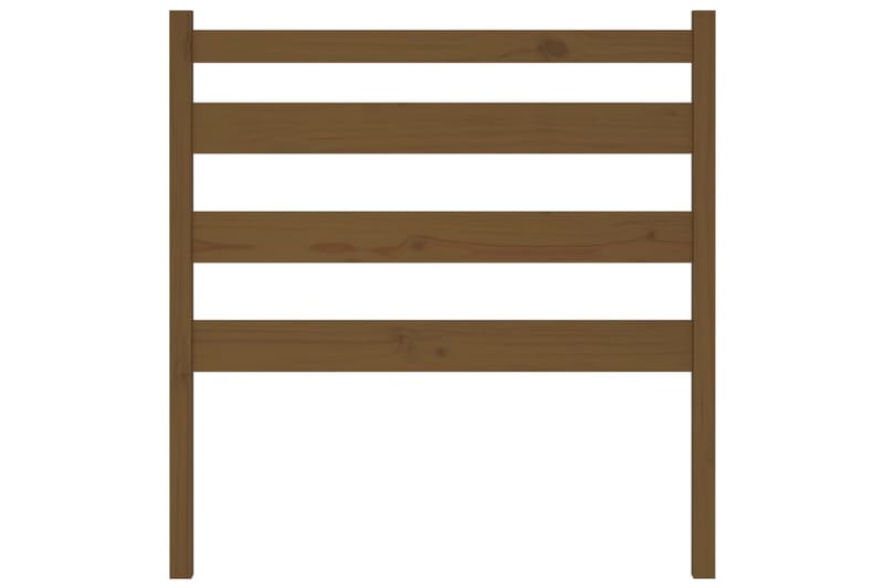 beBasic sengegavl 106x4x100 cm massivt fyrretræ gyldenbrun - Brun - Møbler - Senge - Sengetilbehør & sengegavl - Sengegavle