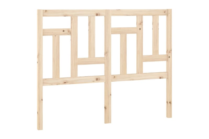 beBasic sengegavl 125,5x4x100 cm massivt fyrretræ - Brun - Møbler - Senge - Sengetilbehør & sengegavl - Sengegavle