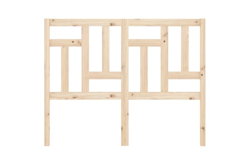 beBasic sengegavl 125,5x4x100 cm massivt fyrretræ - Brun - Møbler - Senge - Sengetilbehør & sengegavl - Sengegavle