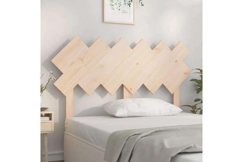 beBasic sengegavl 132x3x81 cm massivt fyrretræ - Brun - Møbler - Senge - Sengetilbehør & sengegavl - Sengegavle