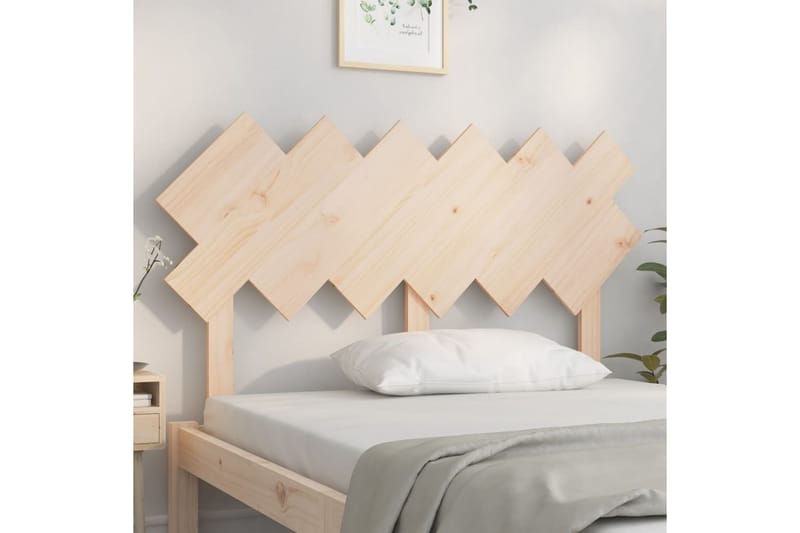beBasic sengegavl 132x3x81 cm massivt fyrretræ - Brun - Møbler - Senge - Sengetilbehør & sengegavl - Sengegavle