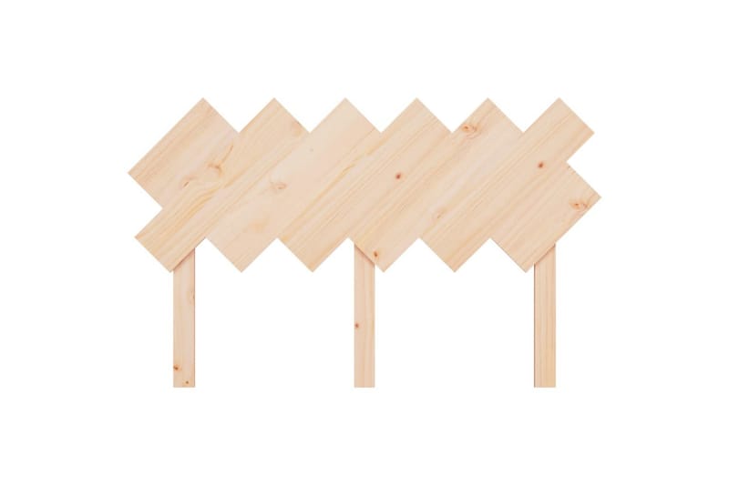 beBasic sengegavl 132x3x81 cm massivt fyrretræ - Brun - Møbler - Senge - Sengetilbehør & sengegavl - Sengegavle