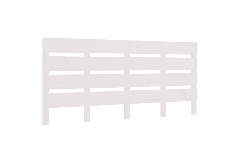 beBasic sengegavl 140x3x80 cm massivt fyrretræ hvid - Hvid - Møbler - Senge - Sengetilbehør & sengegavl - Sengegavle