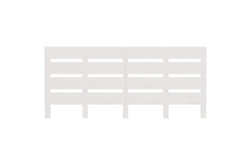 beBasic sengegavl 140x3x80 cm massivt fyrretræ hvid - Hvid - Møbler - Senge - Sengetilbehør & sengegavl - Sengegavle