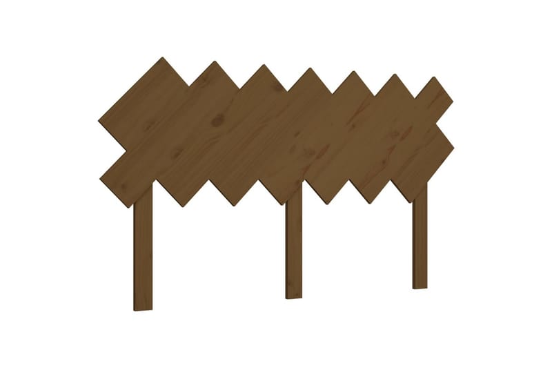 beBasic sengegavl 151,5x3x81 cm massivt fyrretræ gyldenbrun - Brun - Sengegavle