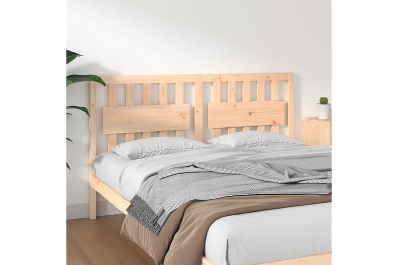 beBasic sengegavl 155,5x4x100 cm massivt fyrretræ - Brun - Møbler - Senge - Sengetilbehør & sengegavl - Sengegavle