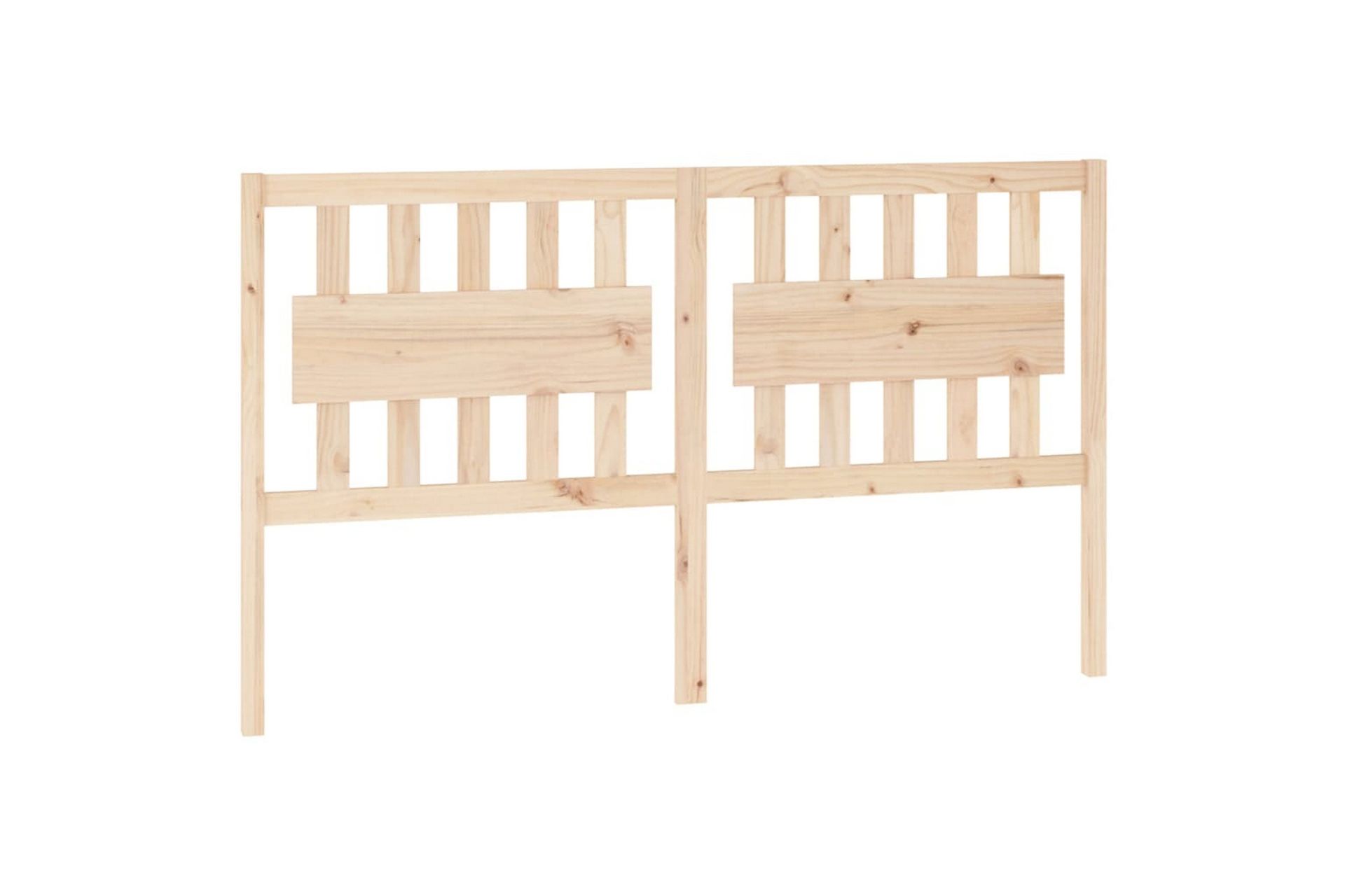 beBasic sengegavl 155,5x4x100 cm massivt fyrretræ - Brun - Møbler - Senge - Sengetilbehør & sengegavl - Sengegavle