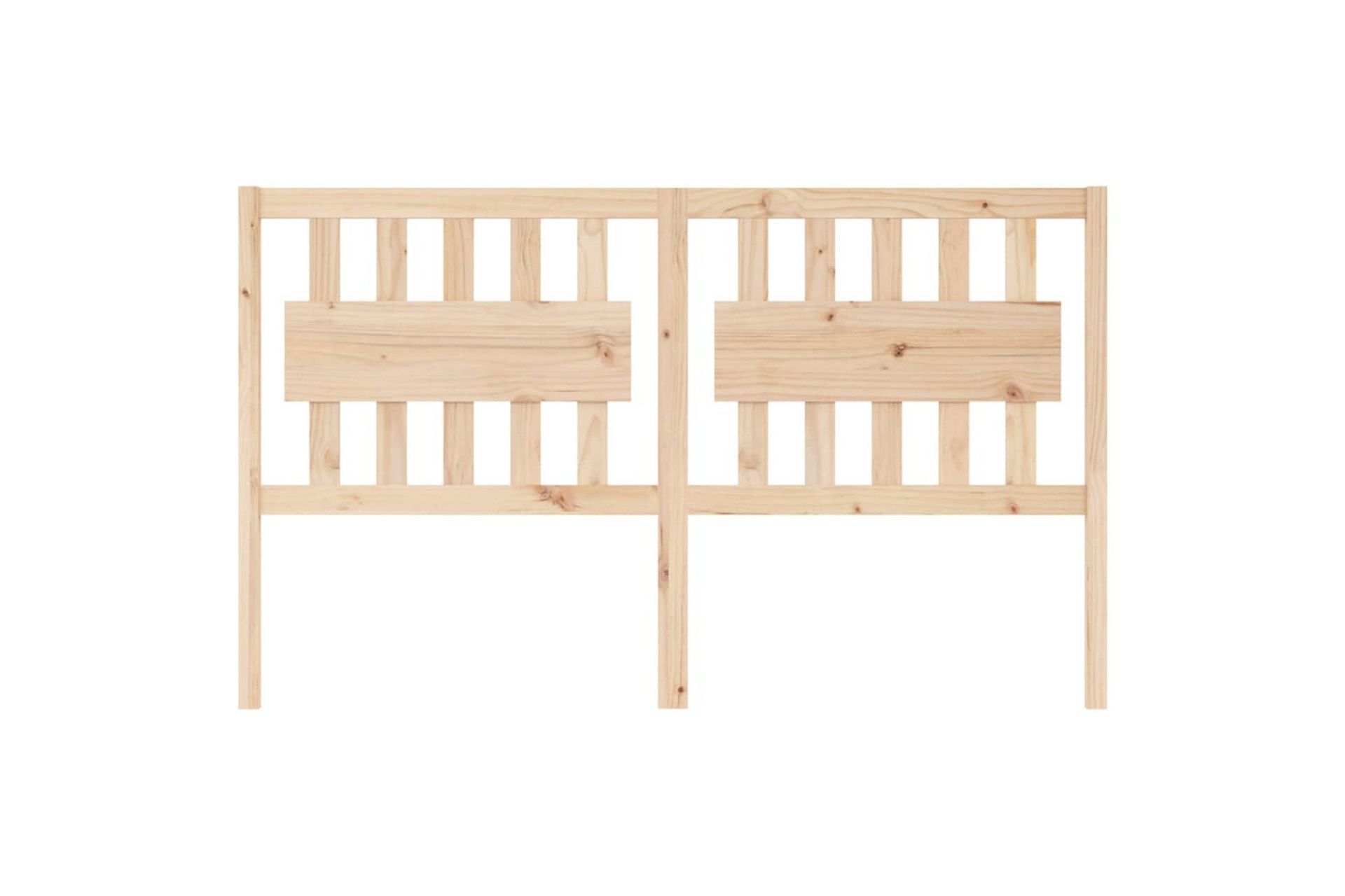 beBasic sengegavl 155,5x4x100 cm massivt fyrretræ - Brun - Møbler - Senge - Sengetilbehør & sengegavl - Sengegavle