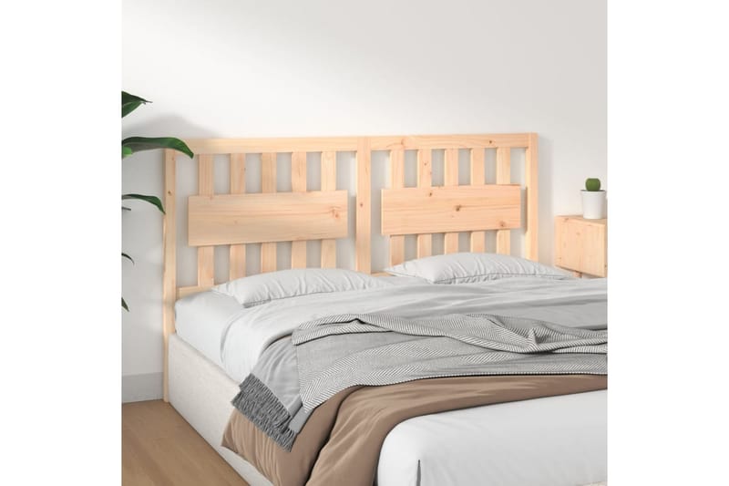 beBasic sengegavl 155,5x4x100 cm massivt fyrretræ - Brun - Møbler - Senge - Sengetilbehør & sengegavl - Sengegavle