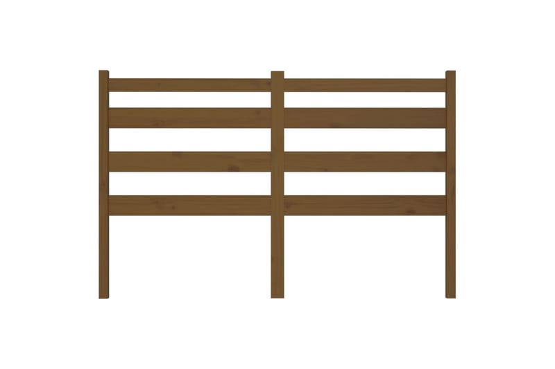 beBasic sengegavl 156x4x100 cm massivt fyrretræ gyldenbrun - Brun - Møbler - Senge - Sengetilbehør & sengegavl - Sengegavle