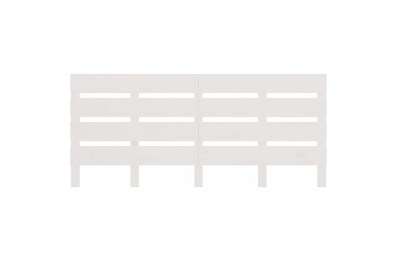 beBasic sengegavl 160x3x80 cm massivt fyrretræ hvid - Hvid - Møbler - Senge - Sengetilbehør & sengegavl - Sengegavle