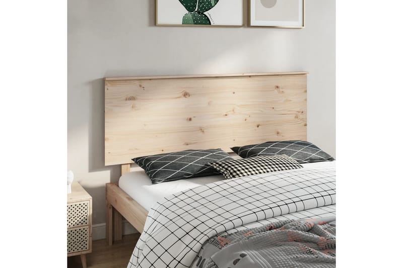 beBasic sengegavl 164x6x82,5 cm massivt fyrretræ - Brun - Møbler - Senge - Sengetilbehør & sengegavl - Sengegavle