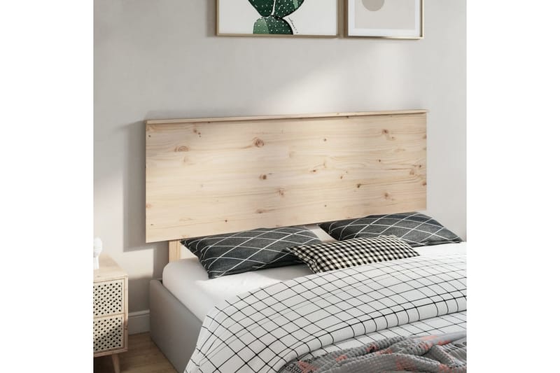 beBasic sengegavl 164x6x82,5 cm massivt fyrretræ - Brun - Møbler - Senge - Sengetilbehør & sengegavl - Sengegavle