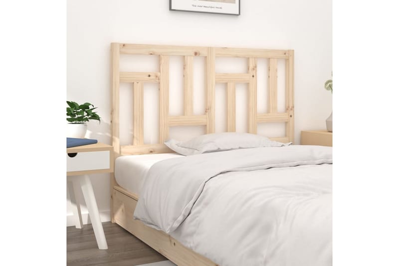 beBasic sengegavl 205,5x4x100 cm massivt fyrretræ - Brun - Møbler - Senge - Sengetilbehør & sengegavl - Sengegavle