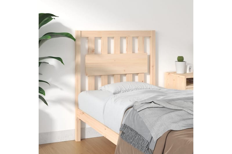 beBasic sengegavl 80,5x4x100 cm massivt fyrretræ - Brun - Møbler - Senge - Sengetilbehør & sengegavl - Sengegavle