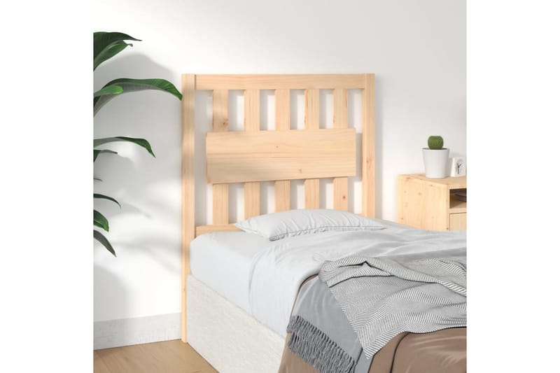 beBasic sengegavl 80,5x4x100 cm massivt fyrretræ - Brun - Møbler - Senge - Sengetilbehør & sengegavl - Sengegavle