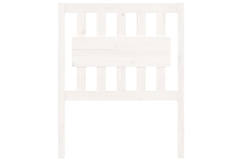 beBasic sengegavl 80,5x4x100 cm massivt fyrretræ hvid - Hvid - Møbler - Senge - Sengetilbehør & sengegavl - Sengegavle