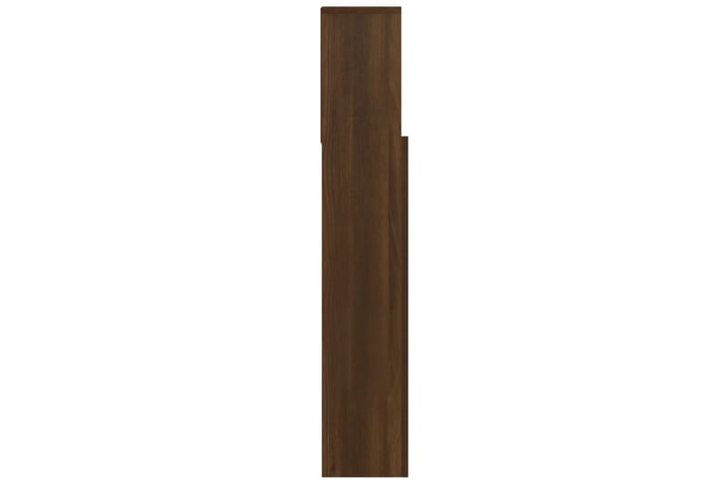 beBasic sengegavl med opbevaring 100x19x103,5 cm brun egetræsfarve - Brun - Sengegavle