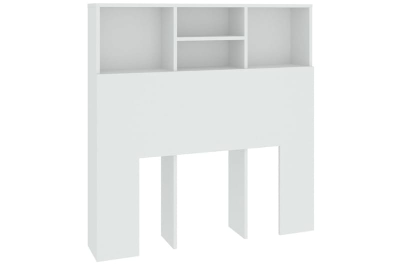 beBasic sengegavl med opbevaring 100x19x103,5 cm hvid - Hvid - Møbler - Senge - Sengetilbehør & sengegavl - Sengegavle