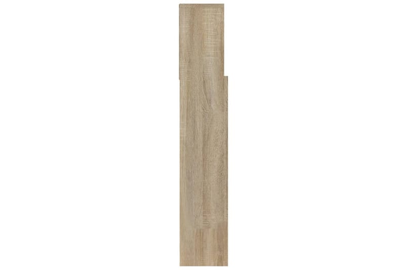 beBasic sengegavl med opbevaring 100x19x103,5 cm sonoma-eg - Brun - Møbler - Senge - Sengetilbehør & sengegavl - Sengegavle