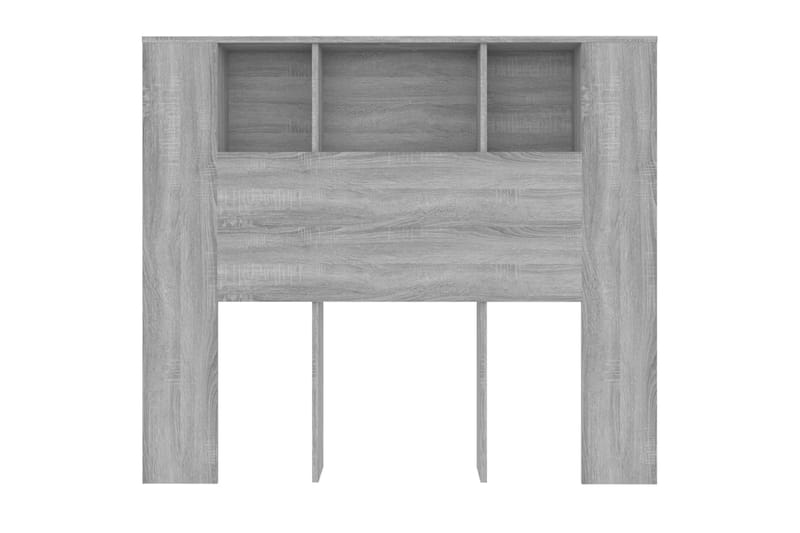 beBasic sengegavl med opbevaring 120x18,5x104,5 cm grå sonoma-eg - GrÃ¥ - Møbler - Senge - Sengetilbehør & sengegavl - Sengegavle