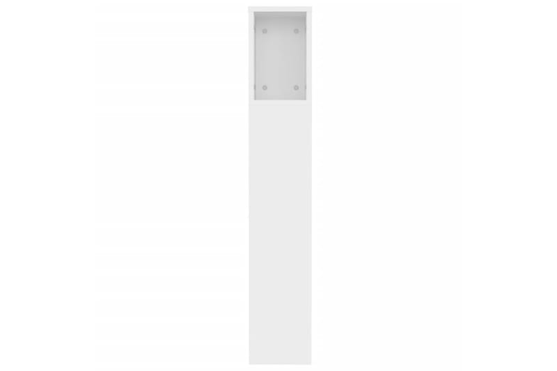 beBasic sengegavl med opbevaring 120x18,5x104,5 cm hvid - Hvid - Sengegavle