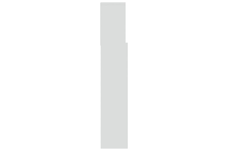 beBasic sengegavl med opbevaring 120x19x103,5 cm hvid - Hvid - Sengegavle