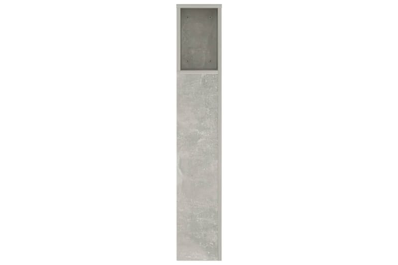 beBasic sengegavl med opbevaring 140x18,5x104,5 cm betongrå - GrÃ¥ - Møbler - Senge - Sengetilbehør & sengegavl - Sengegavle