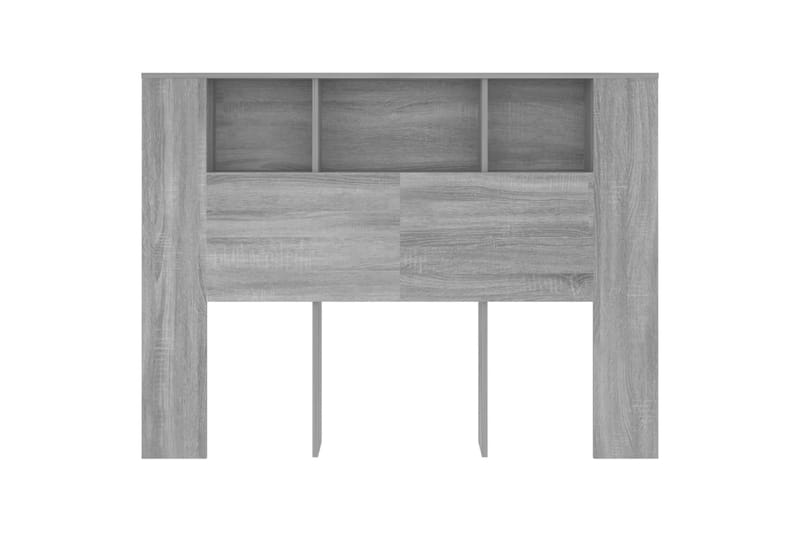 beBasic sengegavl med opbevaring 140x18,5x104,5 cm grå sonoma-eg - GrÃ¥ - Møbler - Senge - Sengetilbehør & sengegavl - Sengegavle